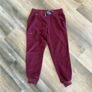 Figs Burgundy Zamora jogger